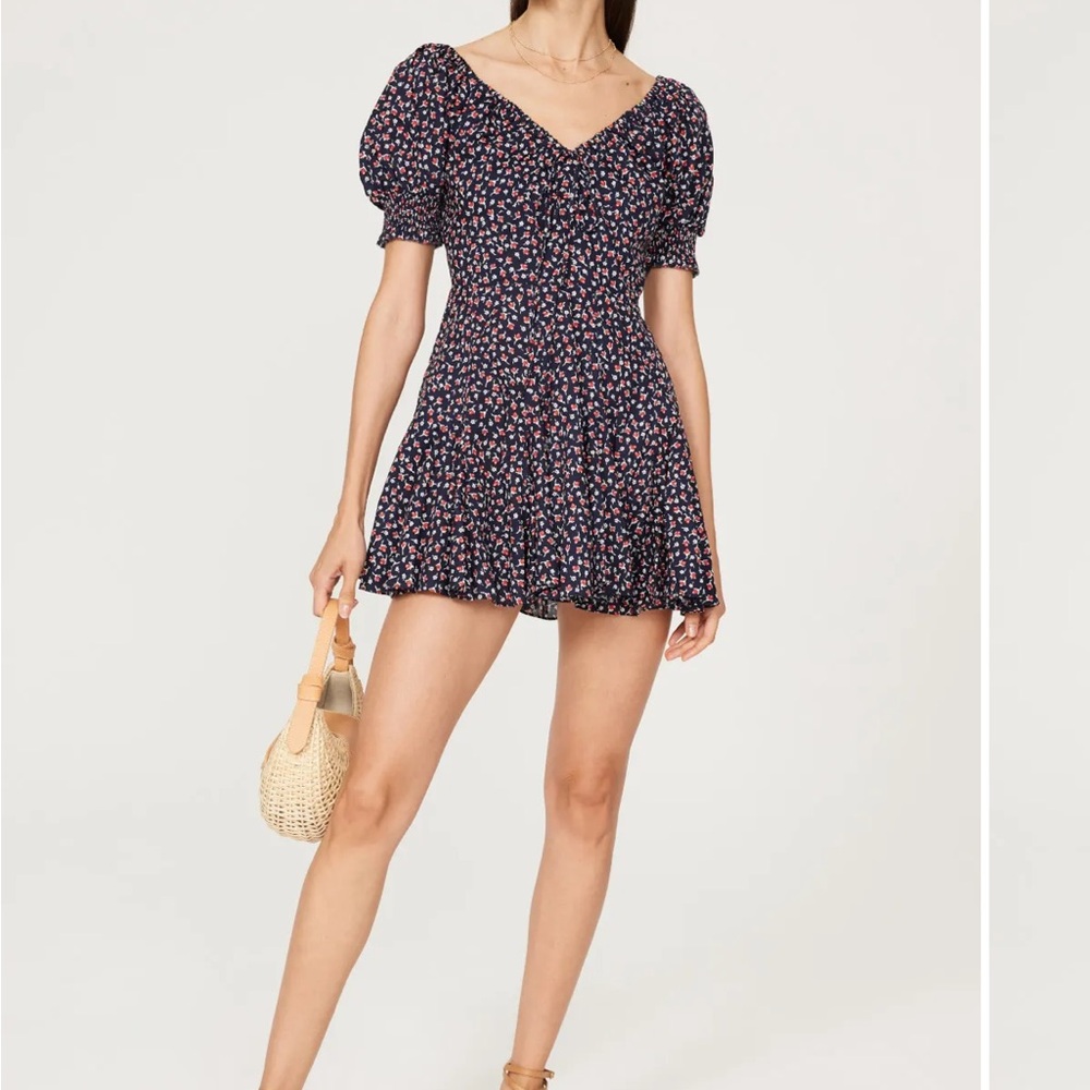 Polo Ralph Lauren Navy Floral Mini Dress